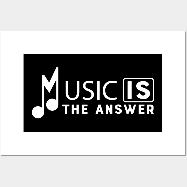 Music is the answer Wall Art by KC Happy Shop